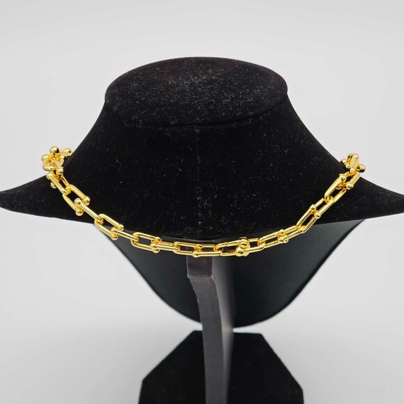 Auth Louis Vuitton Lock & Key w/Unbranded 925 Pure Silver Gold Plated Necklace - Picture 4 of 16